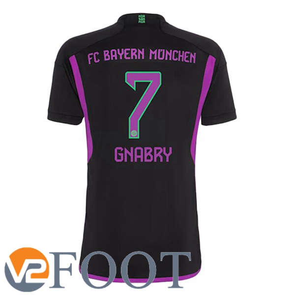 Faux Maillot De Foot Bayern Munich Gnabry Exterieur Noir